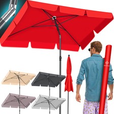 KESSER® Sonnenschirm Rechteckig Balkon 200x125 cm Balkonschirm Gartenschirm