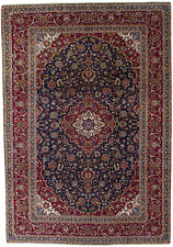 Perserteppich Kashan Kork 423 x 297 cm Orientteppich Top Zustand