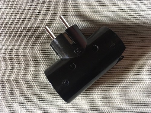 Vintage bakelit doppelstecker - bakelit,