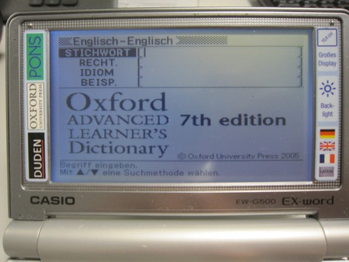 Casio word g500 - ex-word, ew-g500