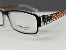 Dilem Brille Herren Damen schwarz transparent eckig  Wechselbügel MC028 NP:399€