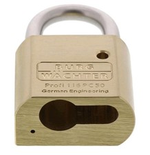 Burg Wächter Vorhangschloss 116 Profi PC Messing, ohne Zylinder, 50 mm