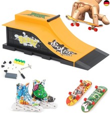 Aolieh Finger Skateboard und Rampe Zubehör Set-Fingerboard Skate Park Spielzeug 