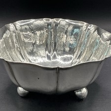 Anbietschale Obstschale Nussschale 800er Silber Obstschale Kugelfüße -129g