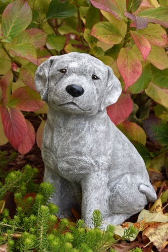 Steinfigur großer labrador - steinfigur,,