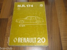 RENAULT 20 R20 Auflage 1976 Motor Technik Fahrwerk General WERKSTATT HANDBUCH 