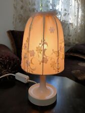 Exclusive alte Tischlampe Kugellampe Leuchte - Genähte Motiv, STOFF, VINTAGE!!