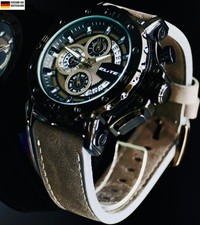 Elite Herren Armband Uhr Chronograph Datum  im Flieger-Design NEU*