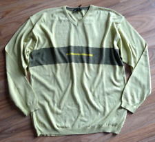 Enzo Lorenzo Herren Pullover Strick Gr.52 hellgrün langarm V-Ausschnitt Neu