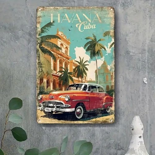 Blechschild havanna kuba cuba - blechschild,