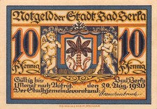 10, 25, 50 Pfennig - Bad Berka - 20.8.1920