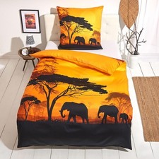 Mako-Satin Bettwäsche Afrika