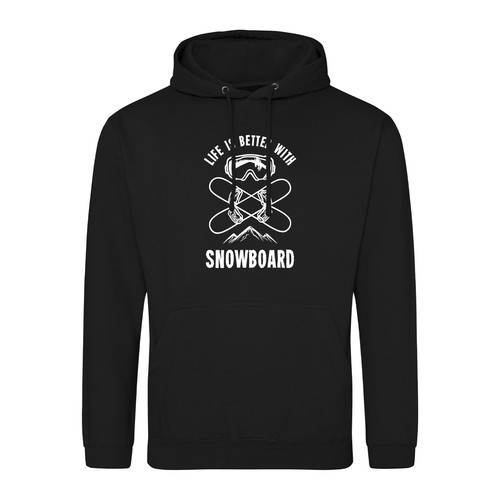 Unisex hoodie snowboard life - snowboard,