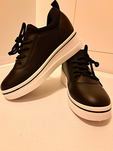 Sneaker low top - top, schwarz/weiß