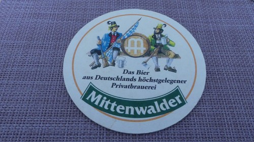 Bierdeckel mittenwalder bier - "mittenwalder, bier"