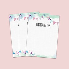15 Urkunden für Kinder, Blanko Urkunden Urkundenpapier A4 Urkunden zum Bedrucken
