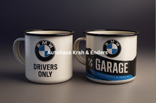 2x ORIGINAL BMW Emaille Becher