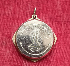 855 Silber SOS Medaillon