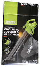 Draper 3 in 1 Gartensauger Gebläse & Mulcher 3000W 35 Liter 230V einfache Bedienung
