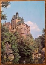 Burg Kriebstein: Karte aus DDR-Zeiten mit Aufnahme von 1977 oder älter