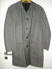 René Lezard Herren Wintermantel aus Schurwolle grau, Gr. 54