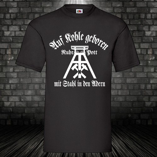 Auf kohle geboren shirt - auf,