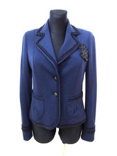 Ambiente klassischer Club Blazer Jacke Jersey maritim Gr. 40 wie neu (NP179,00)