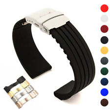18 | 20 | 22 | 24 mm Silikon Uhrenarmband Ersatz Armbanduhr Gummi Smart Armband