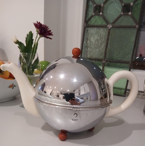 Vintage art deco kugelkanne - art,