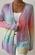 Damen Strickjacke Gr. XXL Bunt Ombre Wunderschön Tolles Geschenk