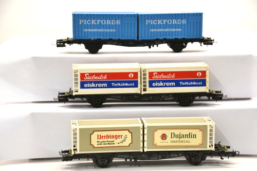 3x güterwagen - h0, 1:87