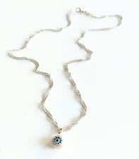 EXKLUSIVES STERLING SILBER 925 SCHMUCK SET,GLIEDER KETTE&"☆GLÜCKS-NAZAR☆ANHÄNGER