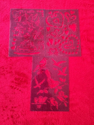Wand textil schablonen - wand/textil, schablonen-set