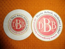 2 verschiedene / selt. Hausbrauer Bierdeckel - Bergmann Brauerei Dortmund  !!