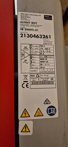 Sma sunny boy sb5000tl - sunny, sb5000tl-21