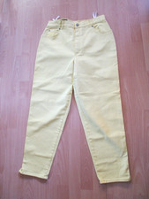 Schöne elegante Damen Jeans  Hose " HEIDEMANN" GELB TOP Design Stickerei Gr 44