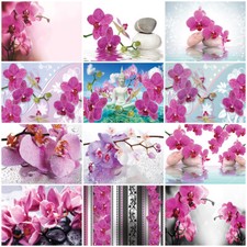 SPA BLUMEN BUDDHA ORCHIDEE Vlies Fototapete Stein Rosa Wohnzimmer TAPETE MODERN
