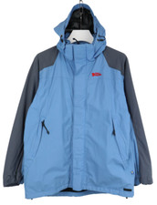 Fjallraven Hydratic Jacke Herren Groß Blau Verstellbar Kapuze Logo Zip Taschen