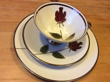 Alte Sammeltassen Gedeck 3-teilig von Winterling Marktleuthen Bavaria Goldrand.