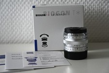 Carl Zeiss Biogon 28mm F2.8 T* ZM, Silber, Leica M-Mount Anschluss, neuwertig