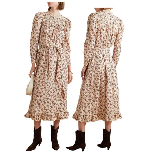 Dôen floral prairie dress - floral,
