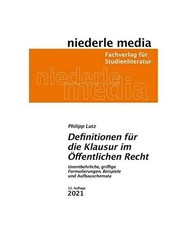 Definitionen für die Klausur