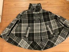 karierter Poncho Cape Zara