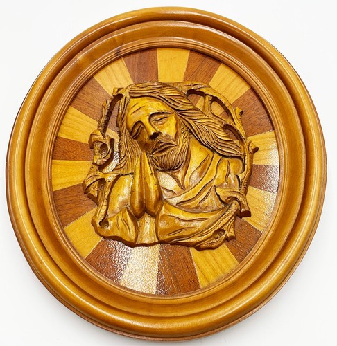 Jesus relief bild oval - relief,