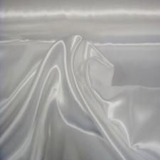 Satin Stoff Weiss 3 Meter Stücke Restposten