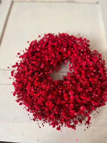 Roter schleierkraut kranz - schleierkraut,