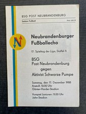 DDR-Liga 88/89 BSG Post Neubrandenburg - Aktivist Schwarze Pumpe, 17.12.1988