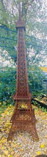 Stahlskulptur Gartendeko Edelrost Eiffelturm 500 x 500 x 1800 mm