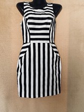 LIPSY Kleid Damen Cocktail Dress shick Gr. EU 34(UK6) (US2)Elasthan schwarz/weis