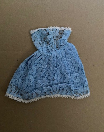 Vintage kleid blau 1960er - ,
